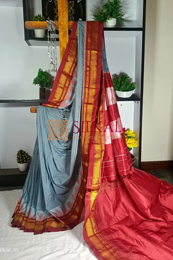 Ilkal_Temple_Saree_Saree_Code-_SKL1299