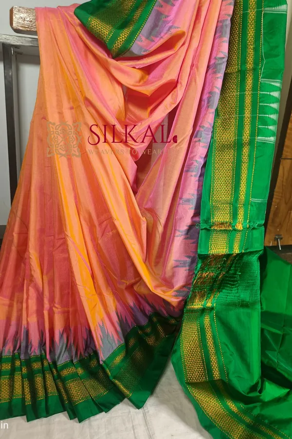 Ilkal_Temple_Saree_Code-_SKL1459