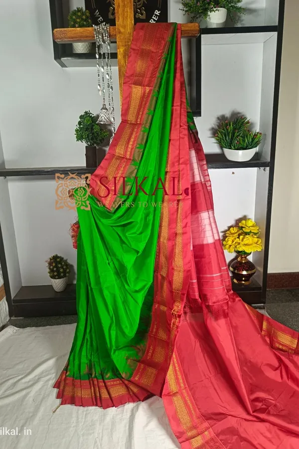 Ilkal_Temple_Saree_Code-_SKL1747