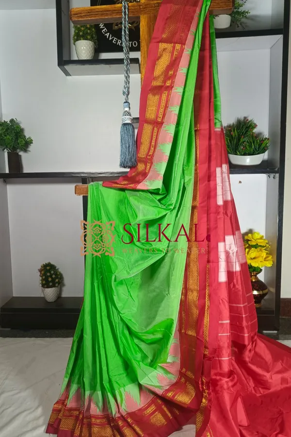 Ilkal_Temple_Saree_Code-_SKL1757