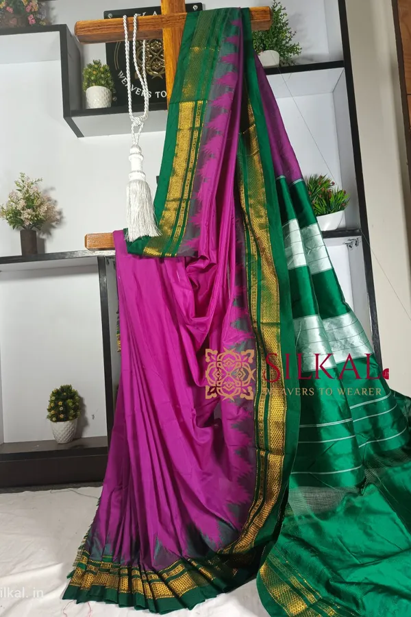 Ilkal_Temple_Saree_Code-_SKL1169