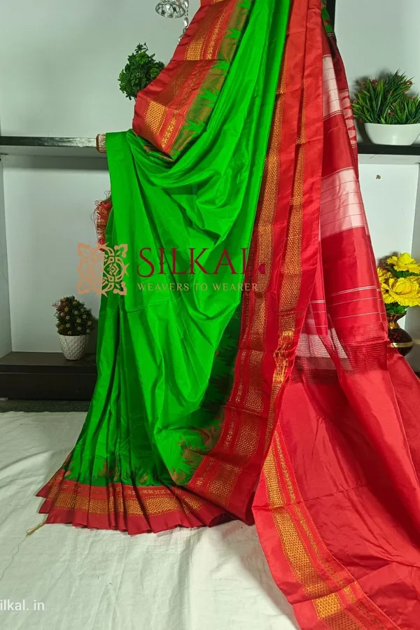 Ilkal_Temple_Saree_Code-_SKL1747