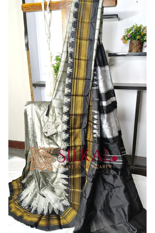 Ilkal__pure_silk_temple_plain_saree_SKL03747