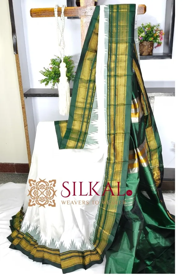 Ilkal__pure_silk_temple_plain_saree_SKL03756
