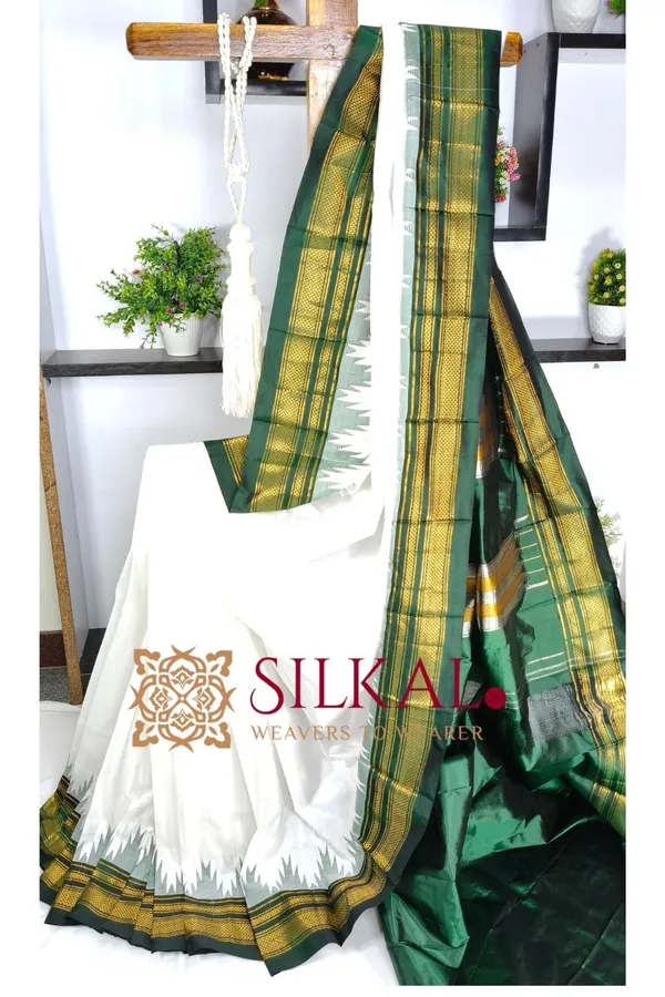 Ilkal__pure_silk_temple_plain_saree_SKL03756