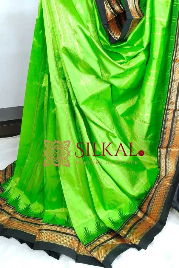 Ilkal__pure_silk_temple_plain_saree_SKL03758
