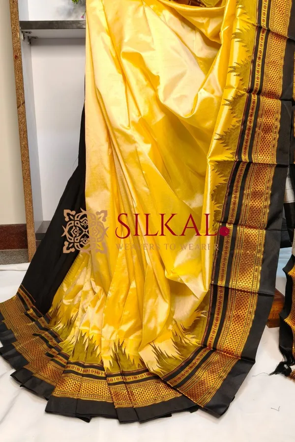 Ilkal__pure_silk_temple_plain_saree_SKL03759