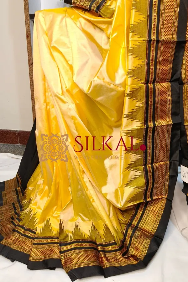 Ilkal__pure_silk_temple_plain_saree_SKL03759