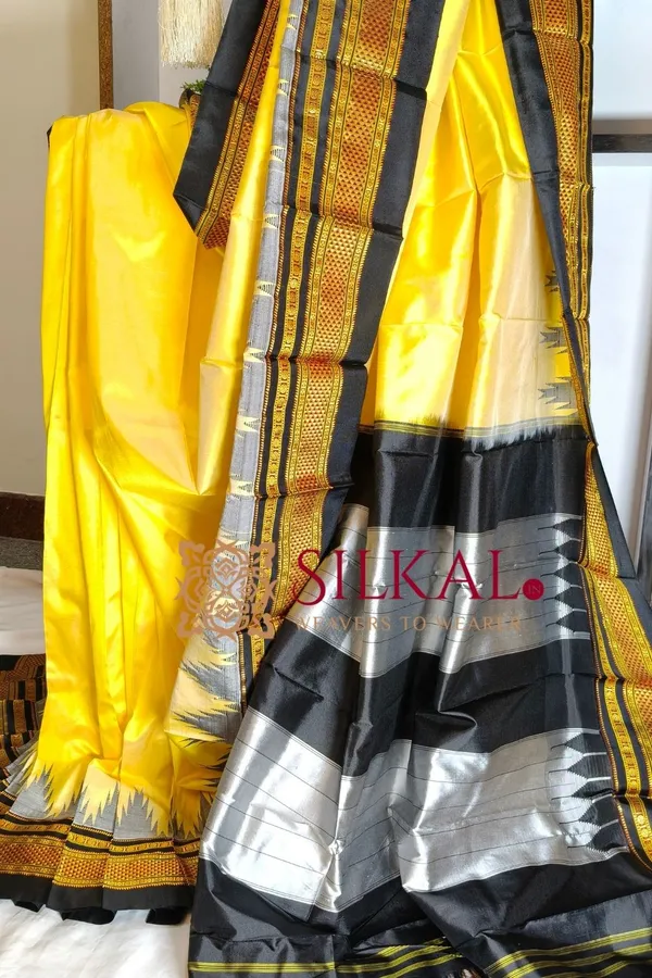 Ilkal__pure_silk_temple_plain_saree_SKL03760