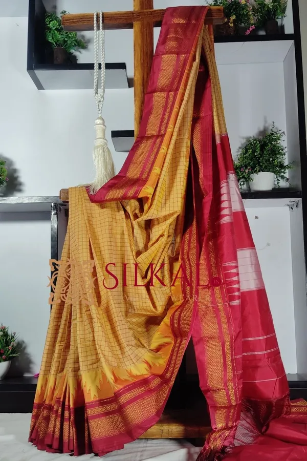 Ilkal_Chaduranga_saree_SKL2006