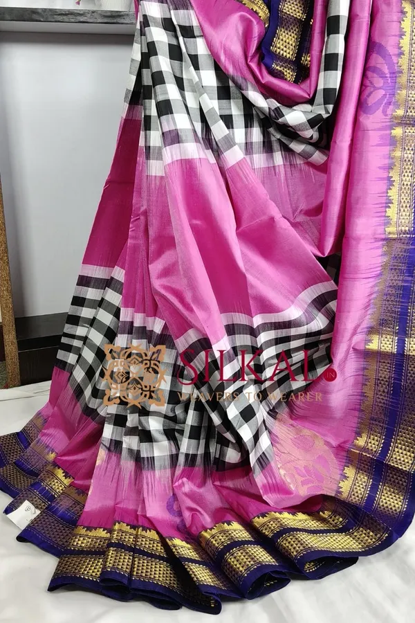Ilkal_strip__butta_pure_silk_saree_SKL03717