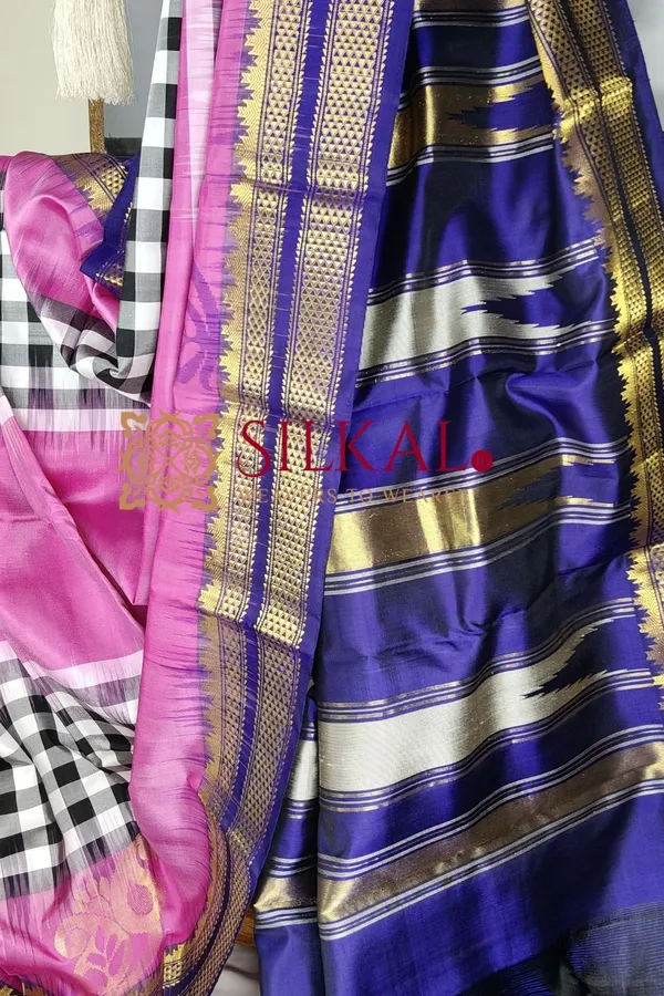 Ilkal_strip__butta_pure_silk_saree_SKL03717