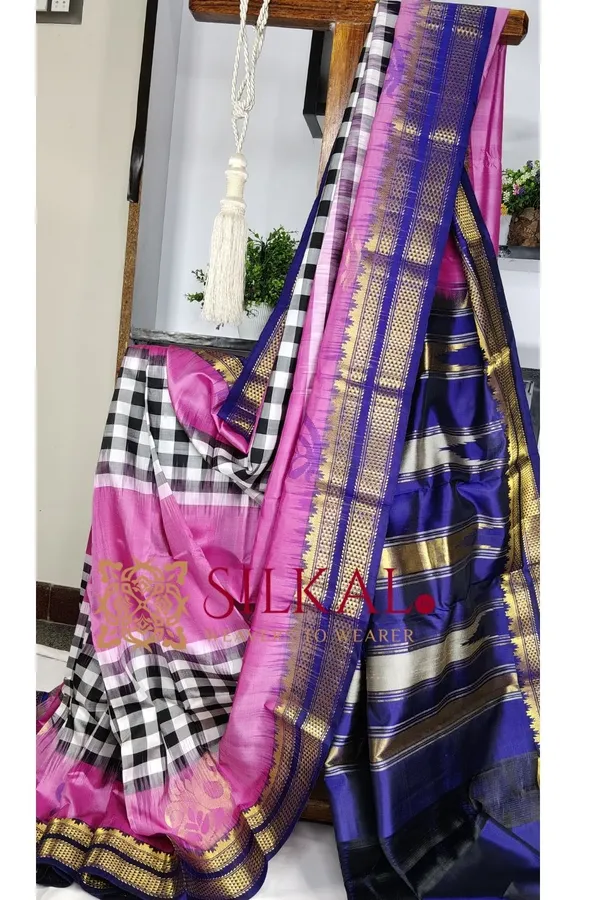 Ilkal_strip__butta_pure_silk_saree_SKL03717