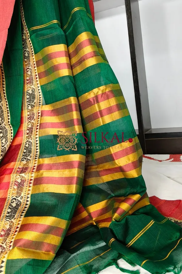 Narayan_Peth_Plain_Cotton_Saree_With_Patti_Pallu_Saree_Code-_SKL3140