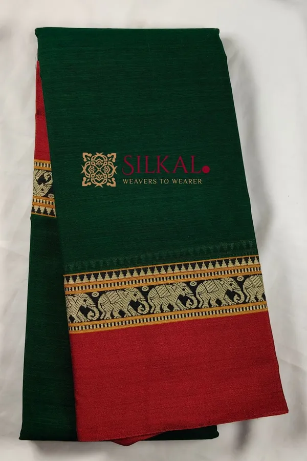 Narayan_Peth_Plain_Cotton_Saree_With_Patti_Pallu_Saree_Code-_SKL3140
