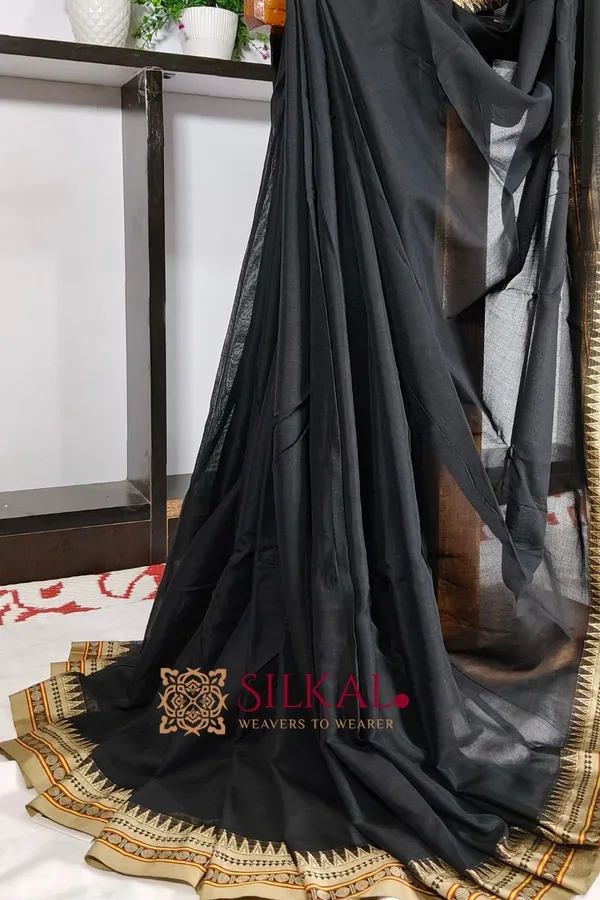Narayan_Peth_Plain_Cotton_Saree_With_Patti_Pallu_Saree_Code-_SKL3124