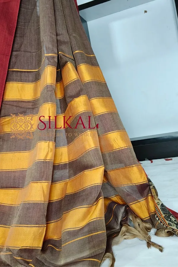 Narayan_Peth_Plain_Cotton_Saree_With_Patti_Pallu_Saree_Code-_SKL3126
