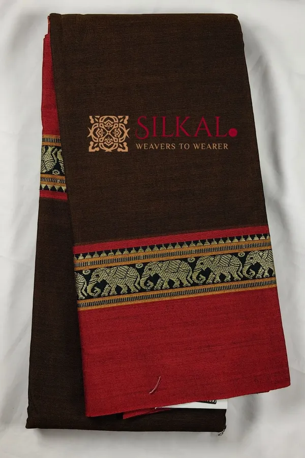 Narayan_Peth_Plain_Cotton_Saree_With_Patti_Pallu_Saree_Code-_SKL3134