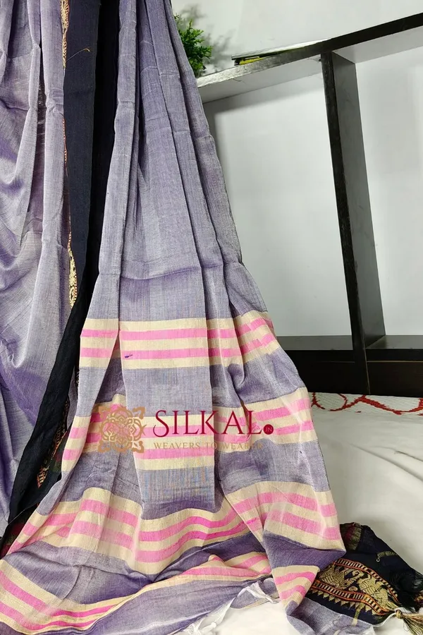 Narayan_Peth_Plain_Cotton_Saree_With_Patti_Pallu_Saree_Code-_SKL3138