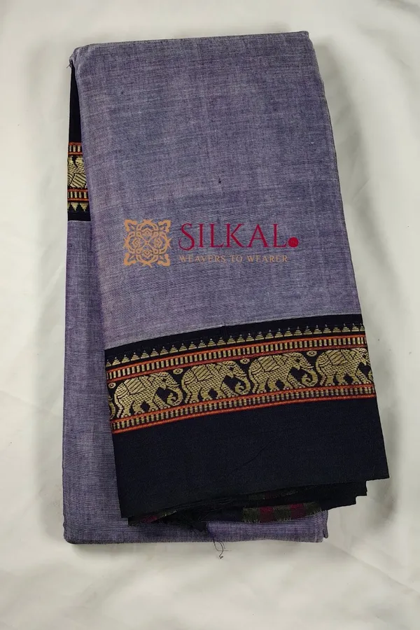 Narayan_Peth_Plain_Cotton_Saree_With_Patti_Pallu_Saree_Code-_SKL3138