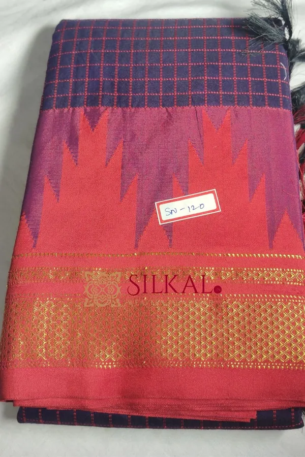 One_Side_Border_Chandarana_Temple_Saree_SKL_1949