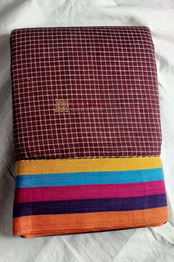 Patteda_Anchu_Pure_Cotton_Handloom_Saree_Saree_Code-_SKL1433