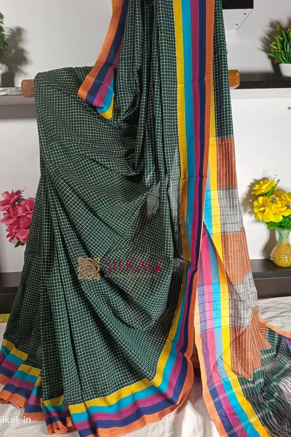 Patteda_Anchu_Pure_Cotton_Handloom_Saree_Saree_Code-_SKL1187