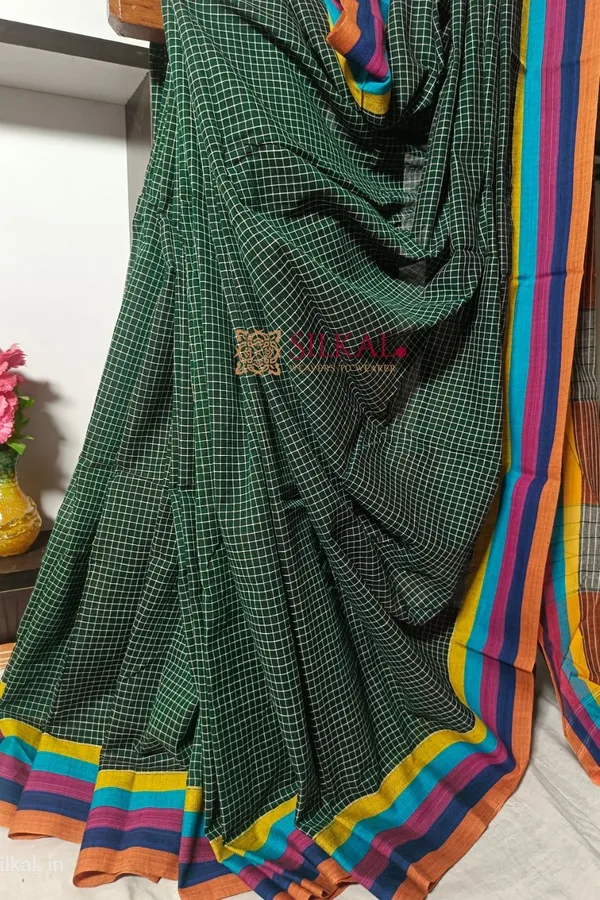 Patteda_Anchu_Pure_Cotton_Handloom_Saree_Saree_Code-_SKL1187