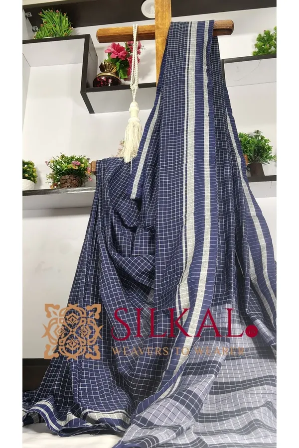 Patteda_Anchu_Checks_with_Plain_Border_SKL03331