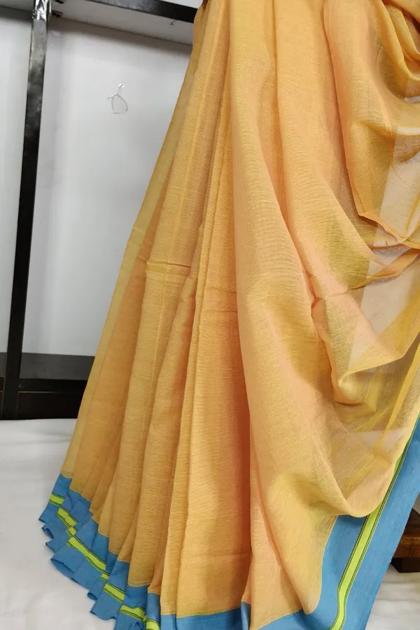 Patteda_Anchu_Plain_Design_With_Plain_Border_Saree_Code-_SKL03559