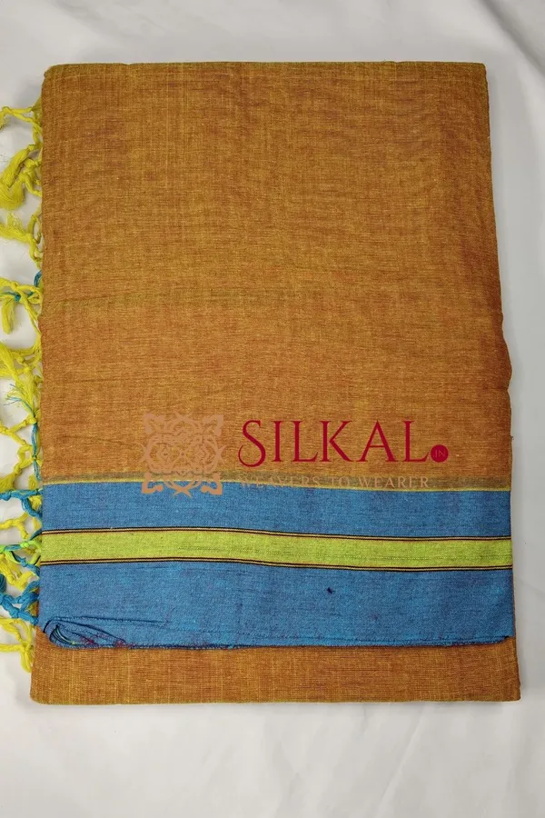 Patteda_Anchu_Plain_Design_With_Plain_Border_Saree_Code-_SKL03563