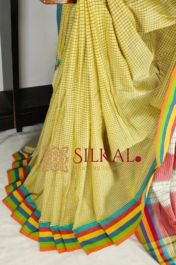 Patteda_Anchu_Pure_Cotton_Handloom_Saree_Code-_SKL04118
