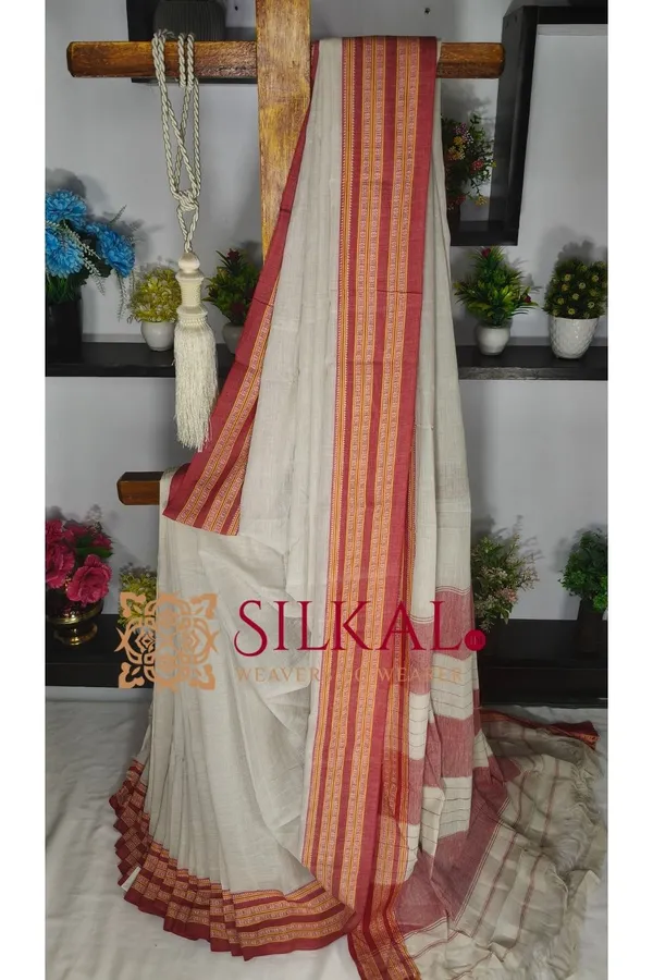 Patteda_Anchu_Pure_Cotton_Handloom_Saree_SKL04284