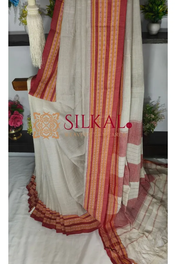 Patteda_Anchu_Pure_Cotton_Handloom_Saree_SKL04284