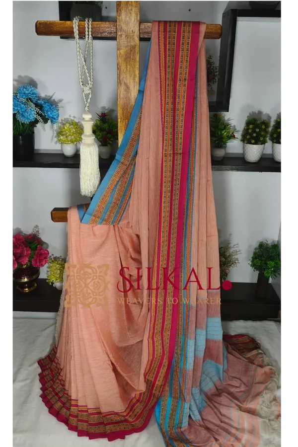 Patteda_Anchu_Pure_Cotton_Handloom_Saree_SKL04286
