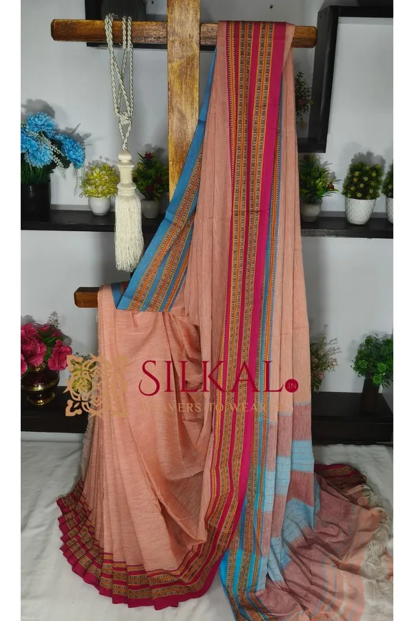 Patteda_Anchu_Pure_Cotton_Handloom_Saree_SKL04286