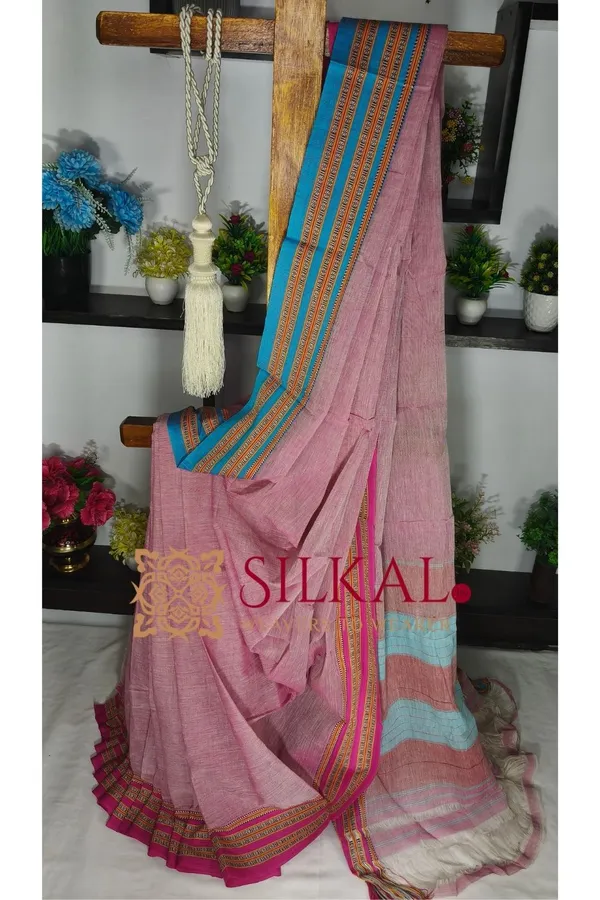 Patteda_Anchu_Pure_Cotton_Handloom_Saree_SKL04287