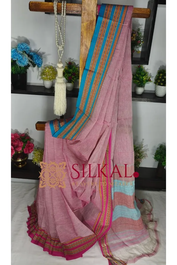 Patteda_Anchu_Pure_Cotton_Handloom_Saree_SKL04287