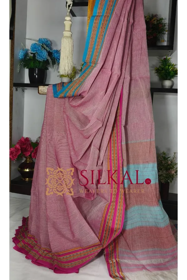 Patteda_Anchu_Pure_Cotton_Handloom_Saree_SKL04287