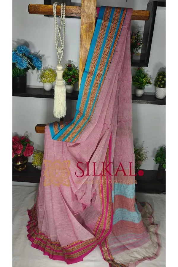 Patteda_Anchu_Pure_Cotton_Handloom_Saree_SKL04287