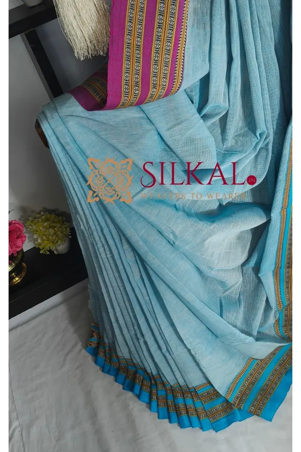 Patteda_Anchu_Pure_Cotton_Handloom_Saree_SKL04288