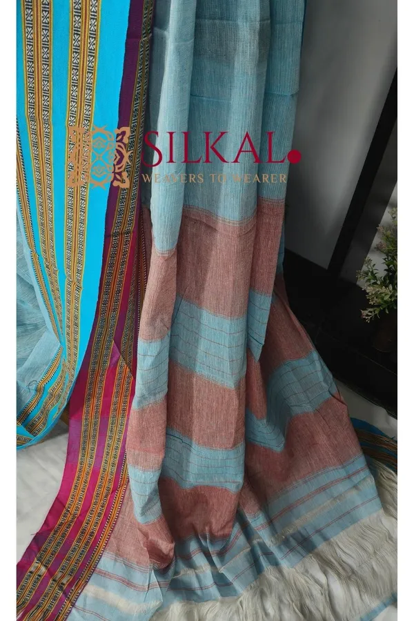 Patteda_Anchu_Pure_Cotton_Handloom_Saree_SKL04288