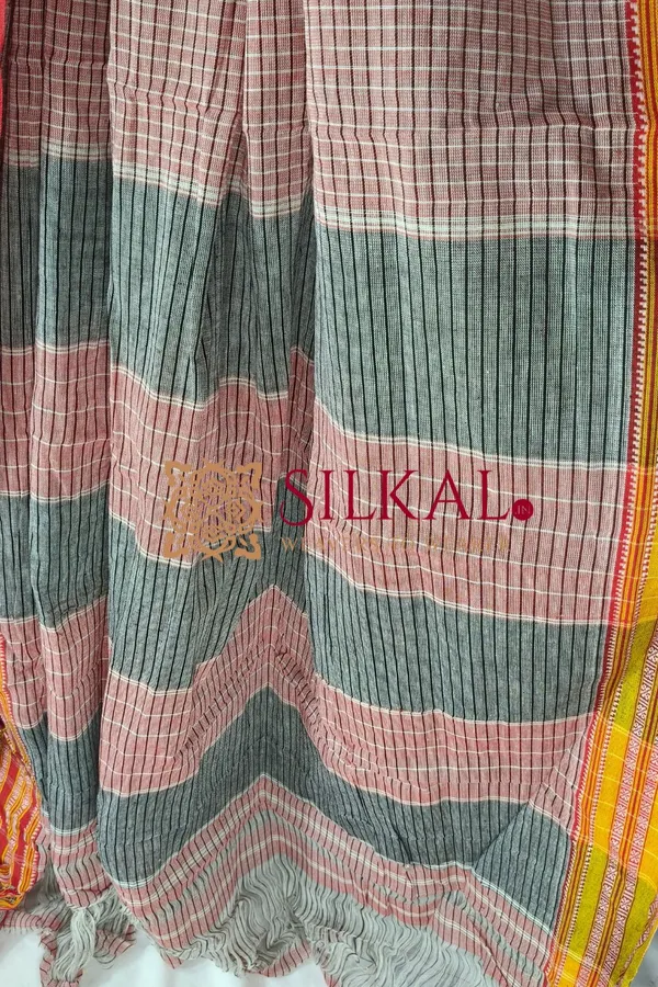 Patteda_Anchu_Pure_Cotton_Handloom_Saree_SKL04289