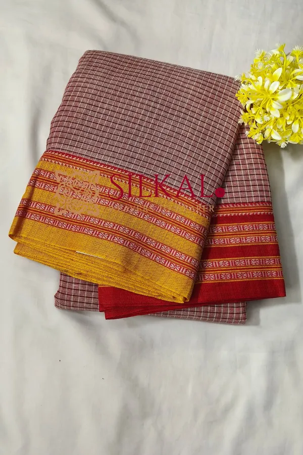 Patteda_Anchu_Pure_Cotton_Handloom_Saree_SKL04289