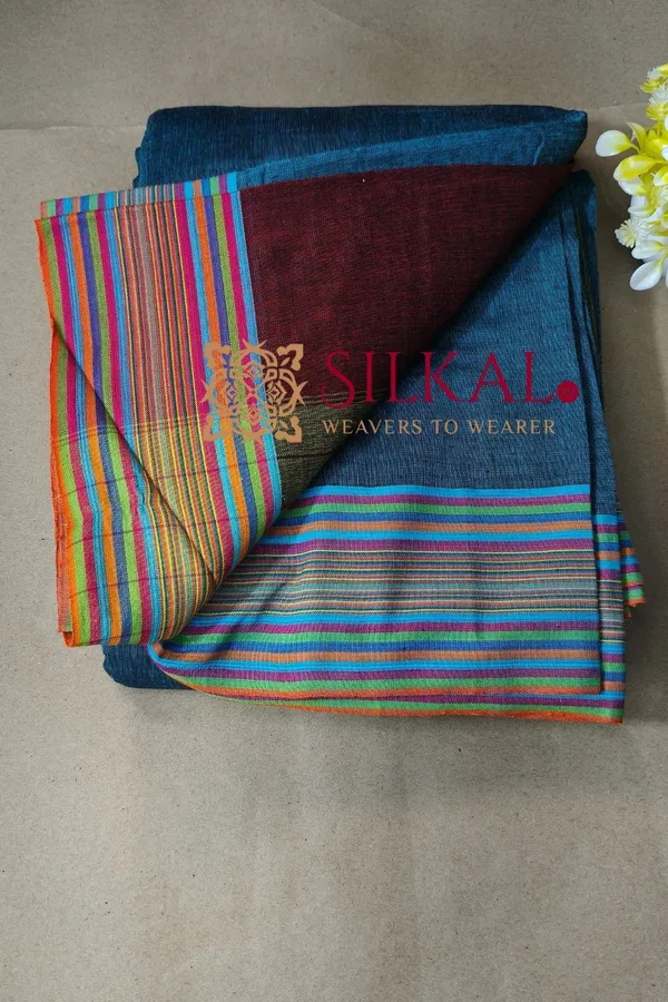 Patteda_Anchu_Pure_Cotton_Handloom_Saree_SKL04290