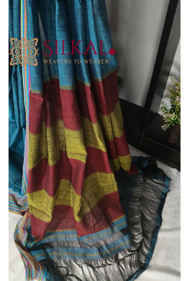 Patteda_Anchu_Pure_Cotton_Handloom_Saree_SKL04290