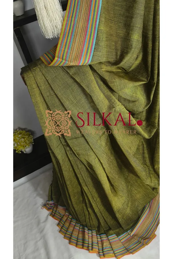 Patteda_Anchu_Pure_Cotton_Handloom_Saree_SKL04291