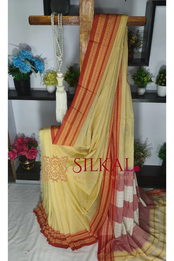 Patteda_Anchu_Pure_Cotton_Handloom_Saree_SKL04293