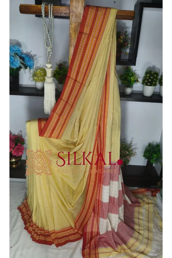 Patteda_Anchu_Pure_Cotton_Handloom_Saree_SKL04293