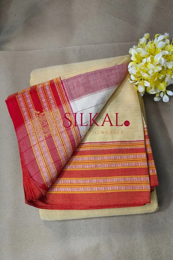 Patteda_Anchu_Pure_Cotton_Handloom_Saree_SKL04293